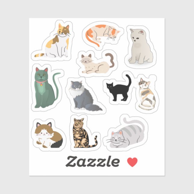Stickers Chat (Feuille)