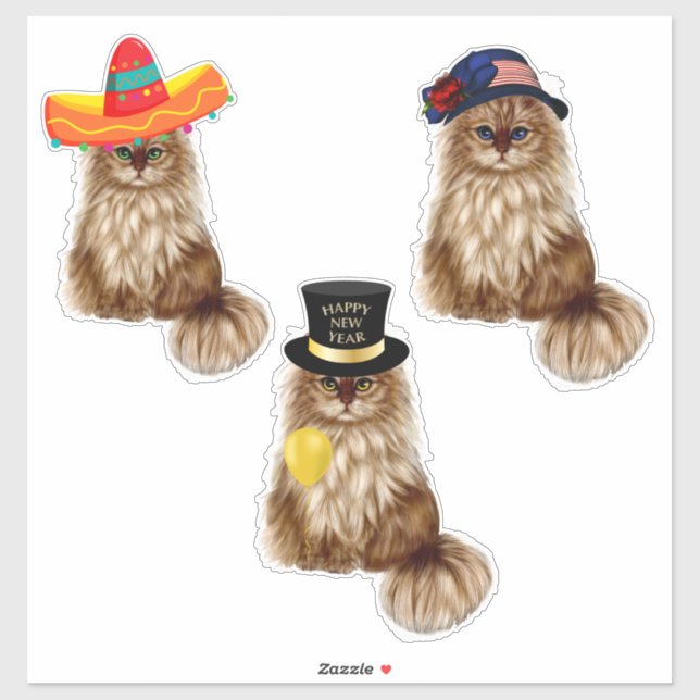 Stickers Chat (Feuille)