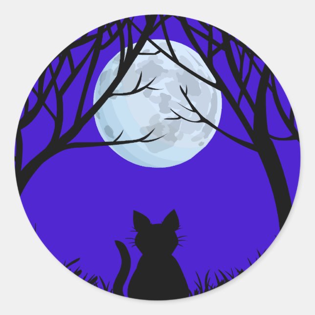 Stickers Chat amusant Halloween Stickers Chat (Devant)