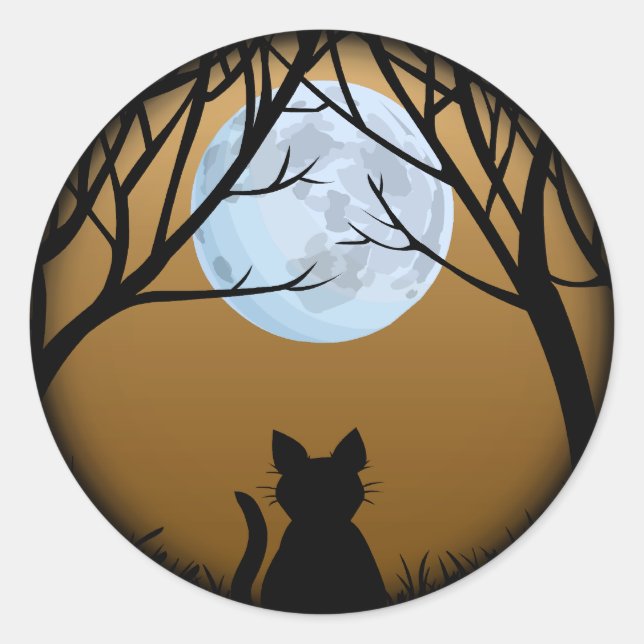 Stickers Chat amusant Halloween Stickers Chat Amou (Devant)