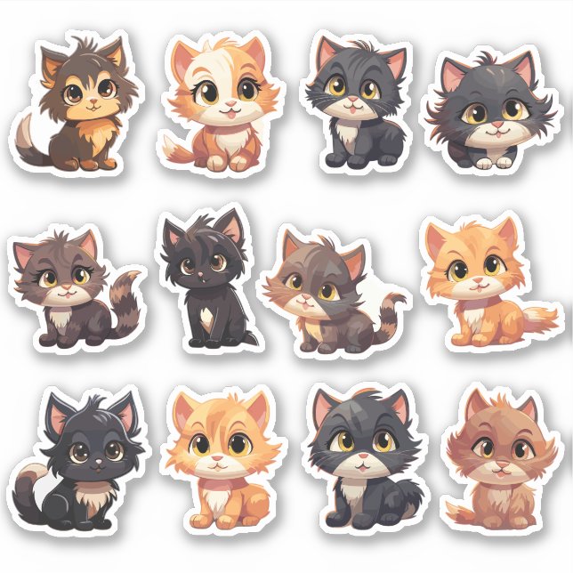 Stickers Chat Coupé (Devant)