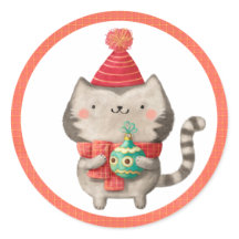 Stickers Chat de Noël