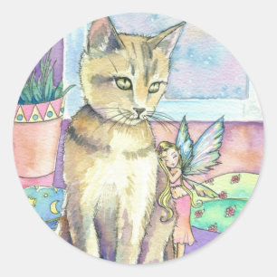 Stickers chat et fée par Molly Harrison
