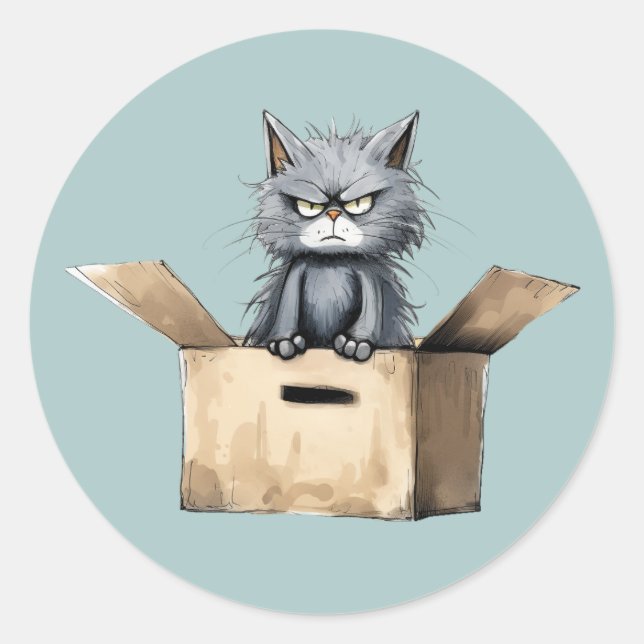 Stickers Chat Grumpy (Devant)