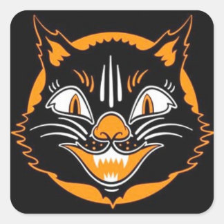 Stickers Chat Halloween vintages