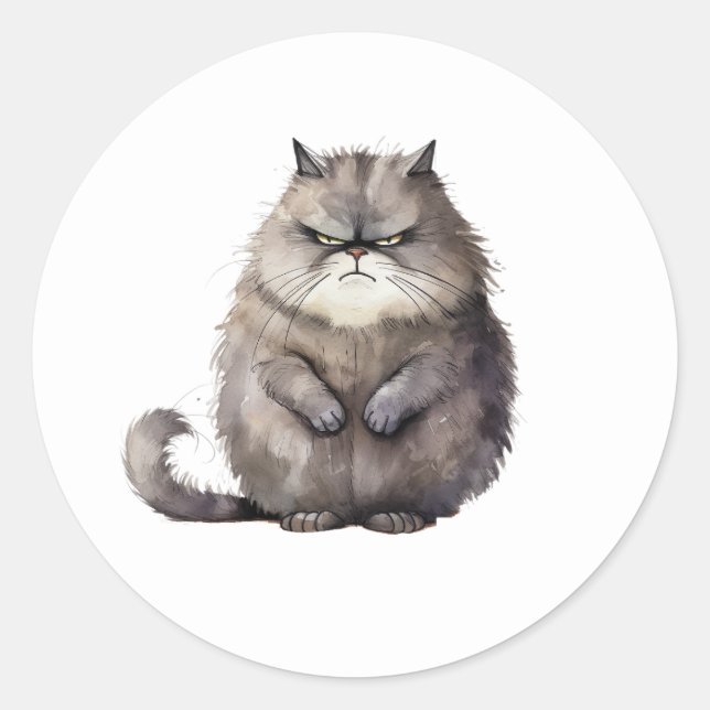 Stickers Chats Grumpy (Devant)