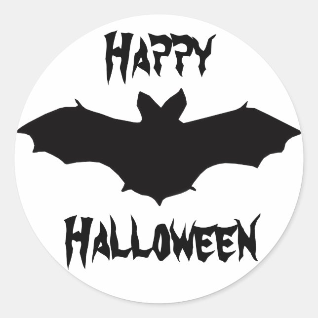Stickers chaume noir Halloween (Devant)