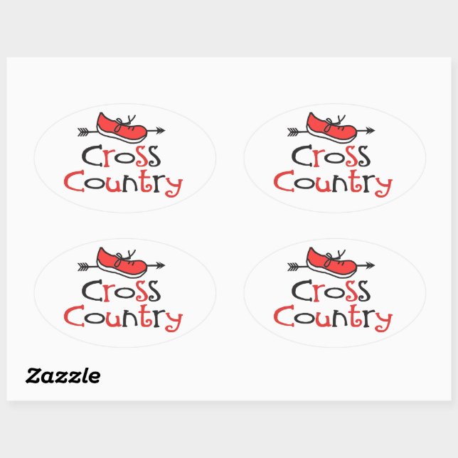 Stickers Chaussure cross-country (Feuille)