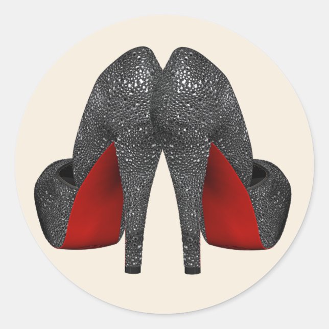 Stickers Chaussure Rouge Haut Talon (Devant)