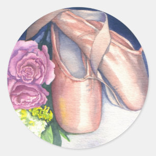 Stickers - Chaussures de ballet & Rose