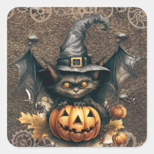 Stickers chauves-souris Halloween Steampunk