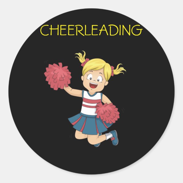 stickers CHEERLEADING pour filles. (Devant)