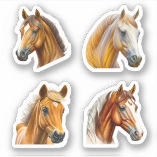 Stickers Cheval 4 Pack - Joli planificateur, Journ