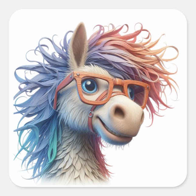 Stickers Cheval amusant (Devant)