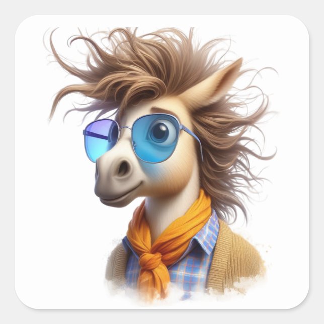 Stickers Cheval amusant (Devant)