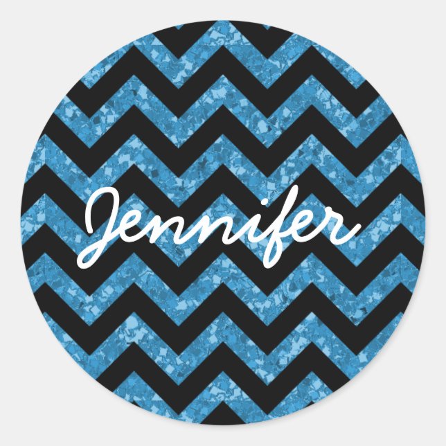 Stickers Chevron Parties scintillant (Devant)