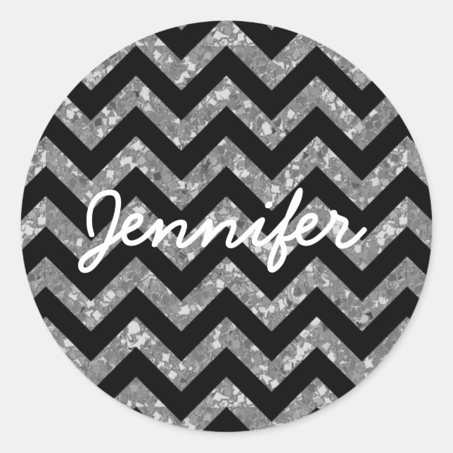 Stickers Chevron Parties scintillant (Devant)