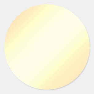 Stickers Chic Élégant Glamor Gold Faux Foil Blank