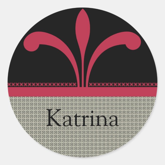 Stickers Chic Floral, Magenta (Devant)