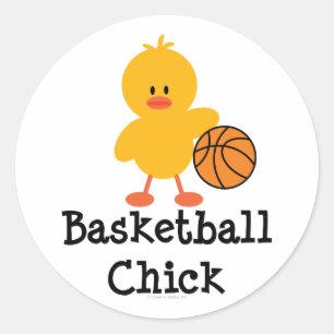 Stickers Chick Basketball