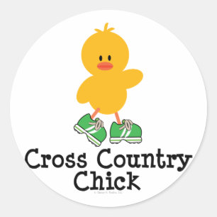 Stickers Chick Cross Country
