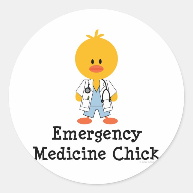 Stickers Chick en médecine d'urgence (Devant)