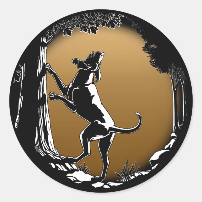 Stickers Chien Chasse Stickers Art Chien Chasse St (Devant)