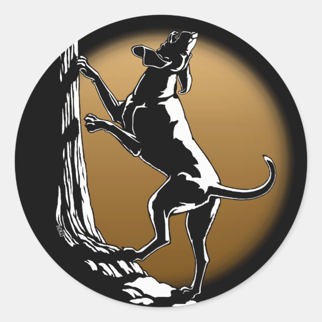 Stickers Chien Chasse Stickers Art Chien Chasse St (Devant)