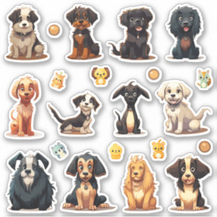 Stickers Chien Coupé