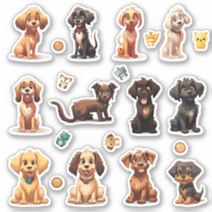 Stickers Chien Coupé