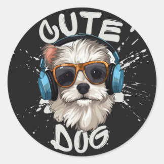 Stickers Chien mignon