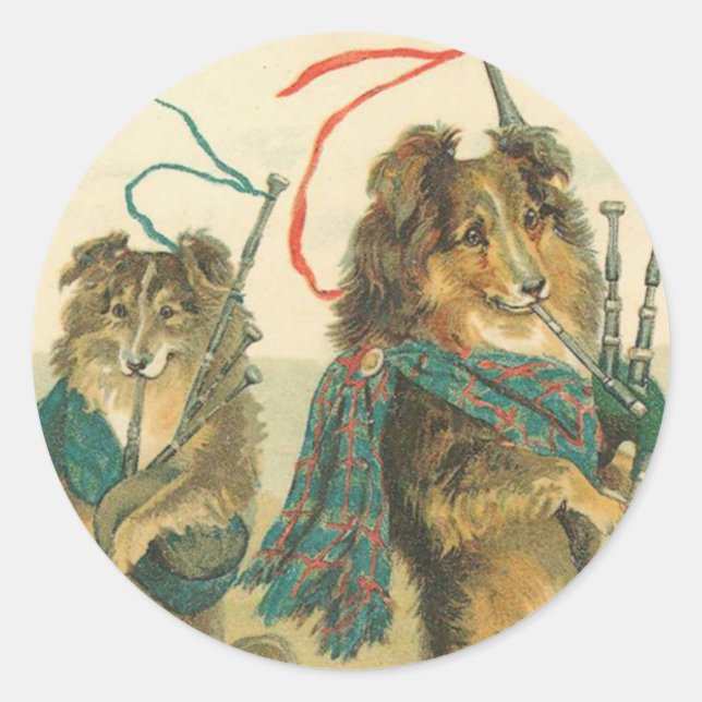 Stickers Chien vintage (Devant)