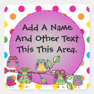 Stickers Chouette customisée