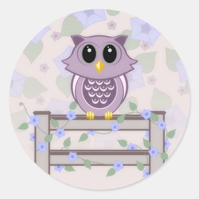 Stickers Chouette et Glories du matin (Devant)