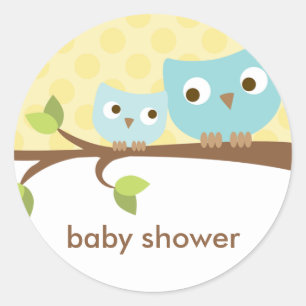 Stickers Chouettes Bleues