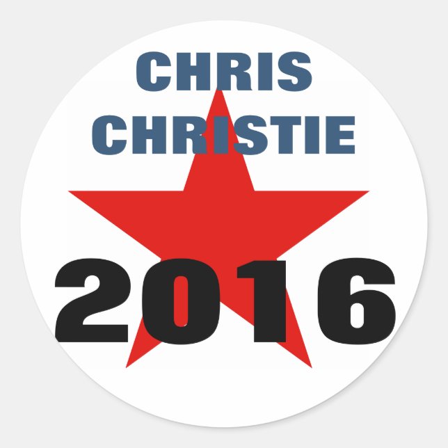 Stickers Chris Christie 2016 (Devant)