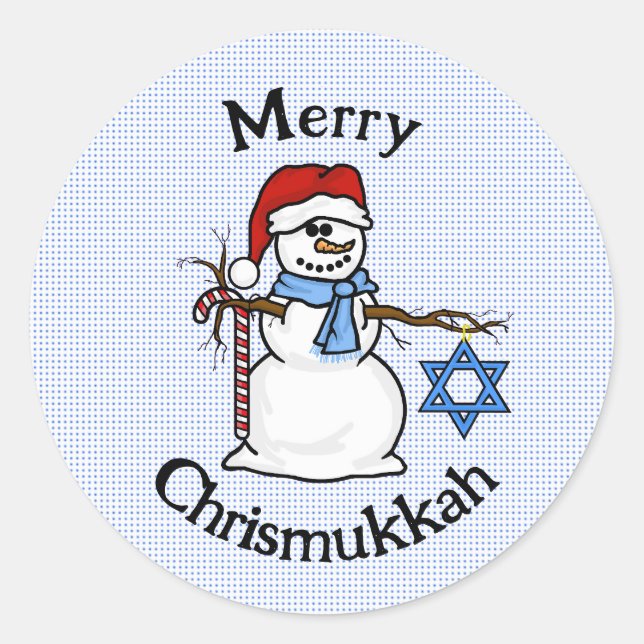 Stickers Chrismukkah Snowman (Devant)