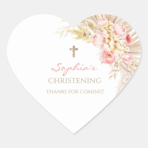 Stickers Christening Boho Girl Rose Gold