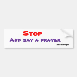 stickers Christianbumper - dites une prière