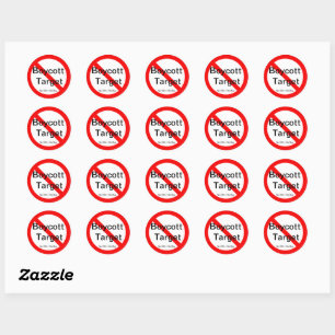 Stickers cible de boycott