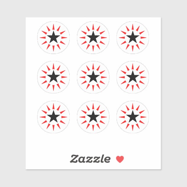 Stickers cible ronde de la machine à Pinball Star  (Feuille)