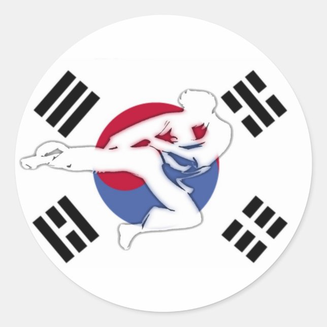 Stickers Circulaire Tae Kwon Do (Devant)
