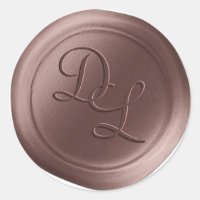 Stickers cire Brown Sugar 2 Lettre Monogramme