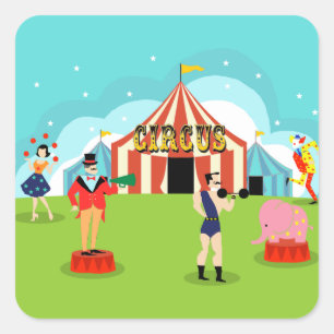 Stickers Cirque vintages