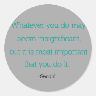 Stickers Citation Gandhi