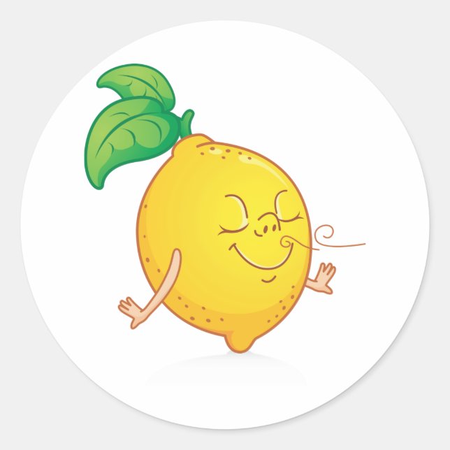 Stickers citron de dessin (Devant)