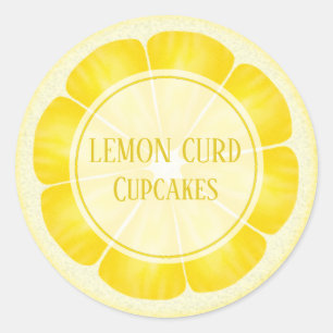 Stickers Citron Personnalisables Pour Desserts