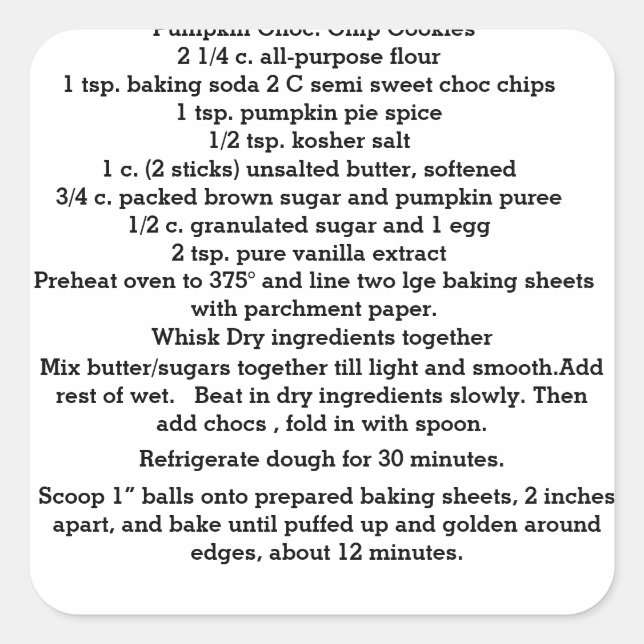 Stickers citrouille Chip Chip Cookers (Devant)