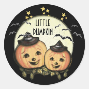 Stickers Citrouille CustomVintage Halloween