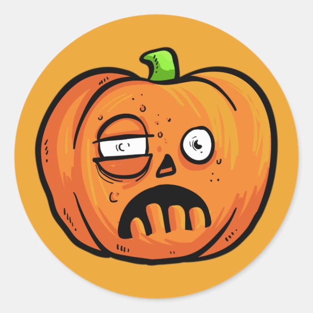 stickers Citrouille Halloween 6 (Devant)